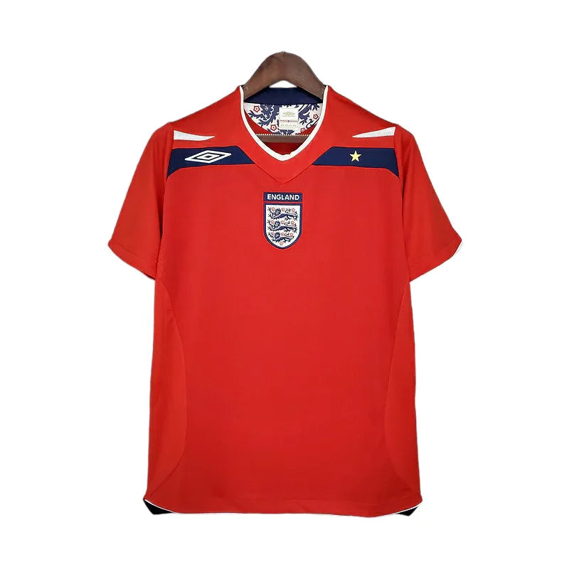 Camisa Retrô Seleção da Inglaterra 2008/2009 - Umbro Masculina - Vermelha