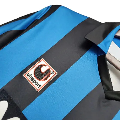 Camisa Retrô Inter de Milão I 1988/1990 - Masculina Uhlsport - Azul e preta