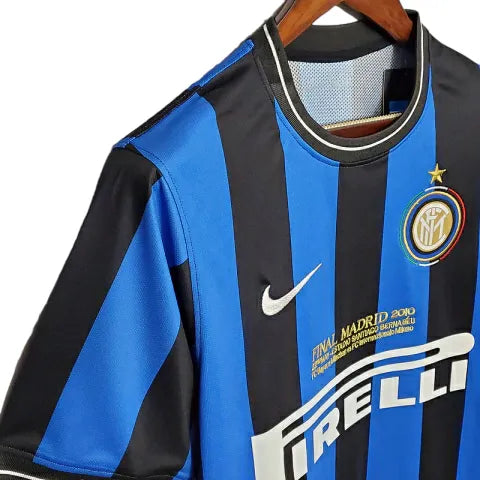 Camisa Retrô Inter de Milão I 2009/2010 - Masculina Nike - Azul e preta