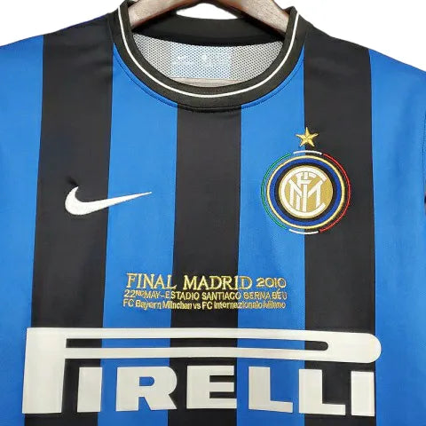 Camisa Retrô Inter de Milão I 2009/2010 - Masculina Nike - Azul e preta