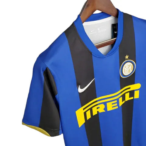 Camisa Retrô Inter de Milão I 2008/2009 - Masculina Nike - Azul e preta