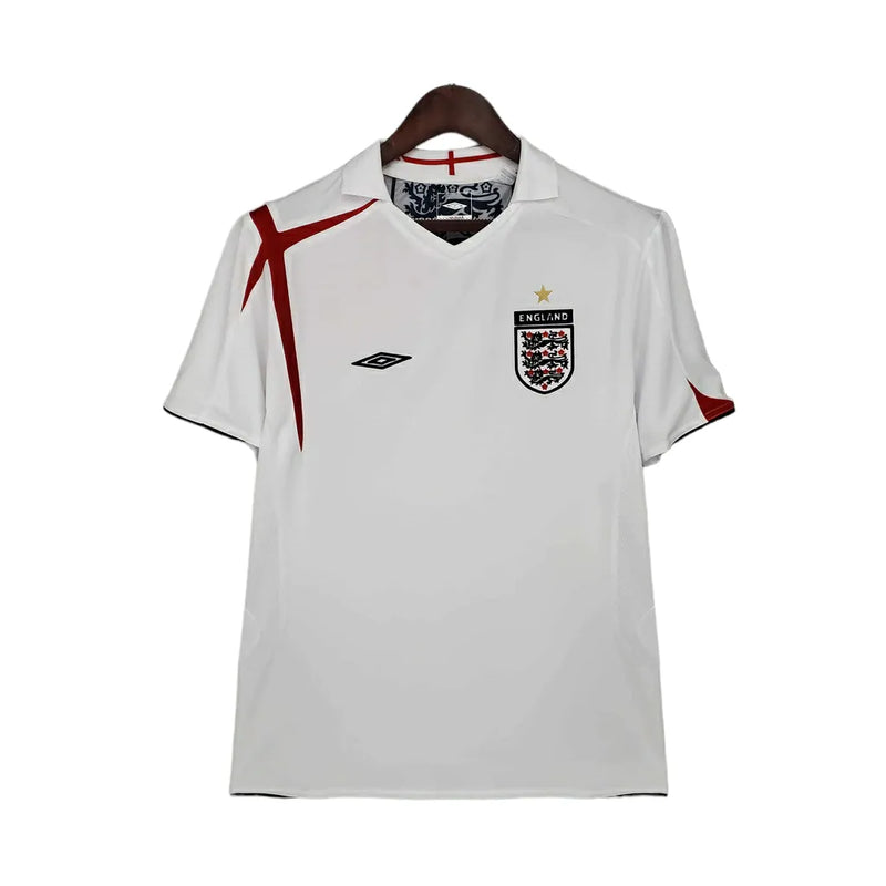 Camisa Retrô Seleção da Inglaterra 2006 - Umbro Masculina - Branca