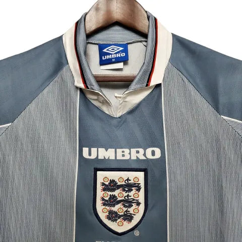 Camisa Retrô Seleção da Inglaterra 1996 - Umbro Masculina - Cinza