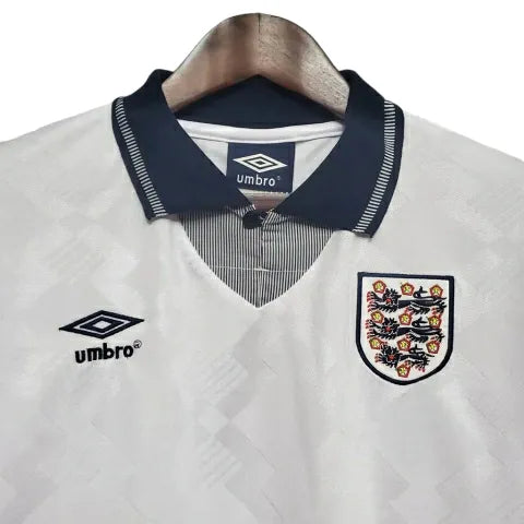 Camisa Retrô Seleção da Inglaterra 1990 - Umbro Masculina - Branca