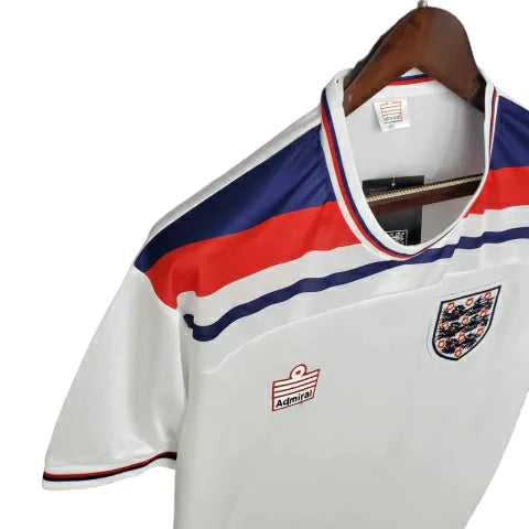 Camisa Retrô Seleção da Inglaterra 1982 - Admiral Masculina - Branca