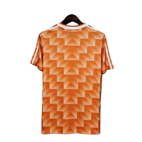 Camisa Retrô Seleção da Holanda I 1988 - Adidas Masculina - Laranja