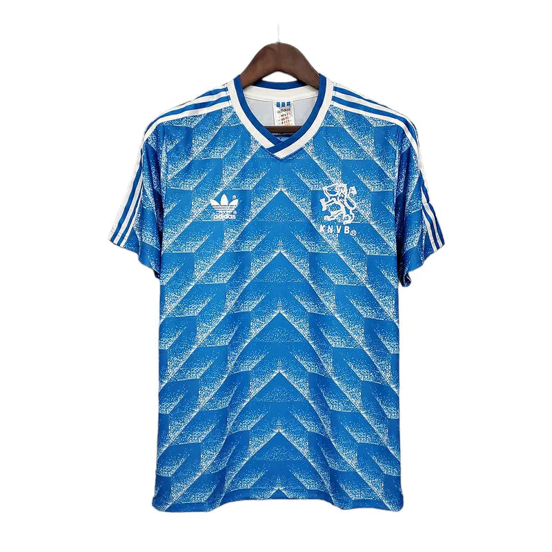 Camisa Retrô Seleção da Holanda II 1988 - Adidas Masculina - Azul