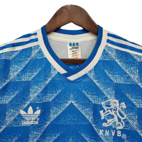 Camisa Retrô Seleção da Holanda II 1988 - Adidas Masculina - Azul