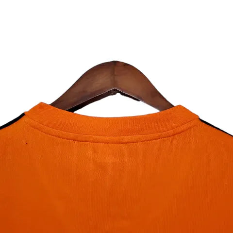 Camisa Retrô Seleção da Holanda Treino 1974 - Masculina - Laranja