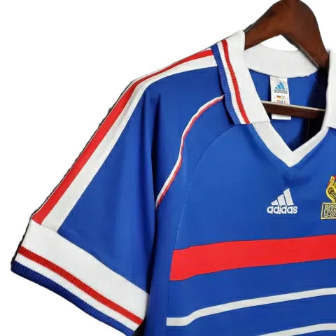 Camisa Retrô Seleção da França I 1998 - Masculina Adidas - Azul