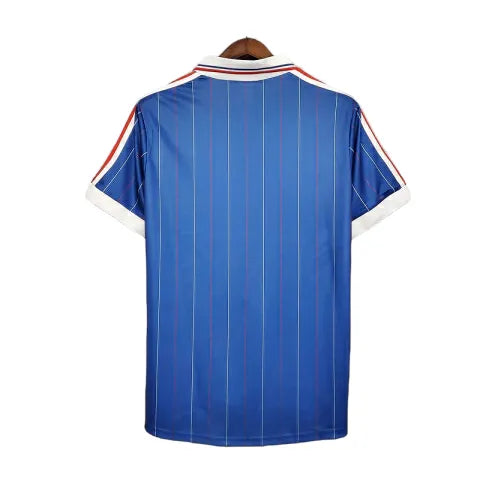 Camisa Retrô Seleção da França 1982 - Adidas Masculina - Azul