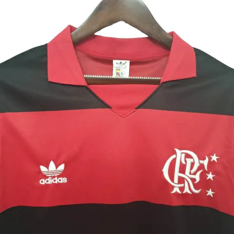 Camisa Flamengo Retrô 1982 Vermelha e Preta - Adidas