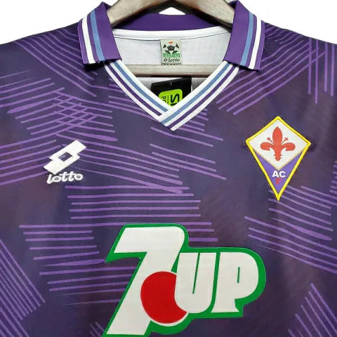 Camisa Fiorentina Retrô 1992/1993 Roxa - Lotto