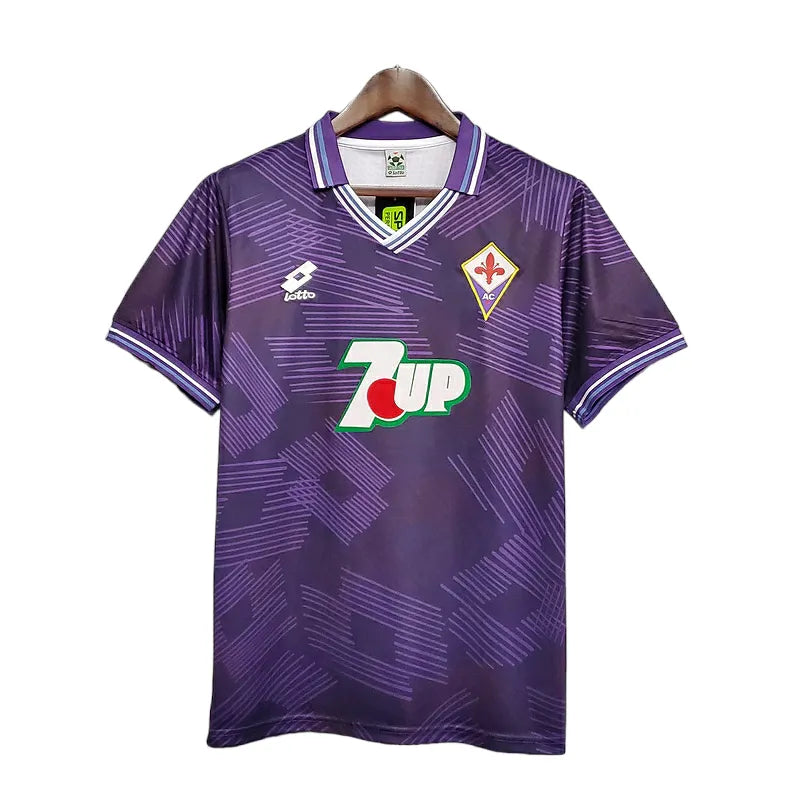 Camisa Fiorentina Retrô 1992/1993 Roxa - Lotto