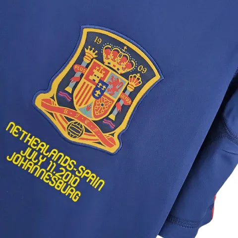 Camisa Retrô Seleção da Espanha II 2010 - Adidas Masculina - Azul