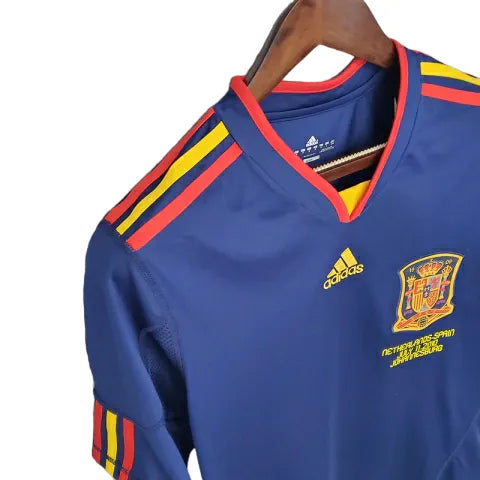 Camisa Retrô Seleção da Espanha II 2010 - Adidas Masculina - Azul