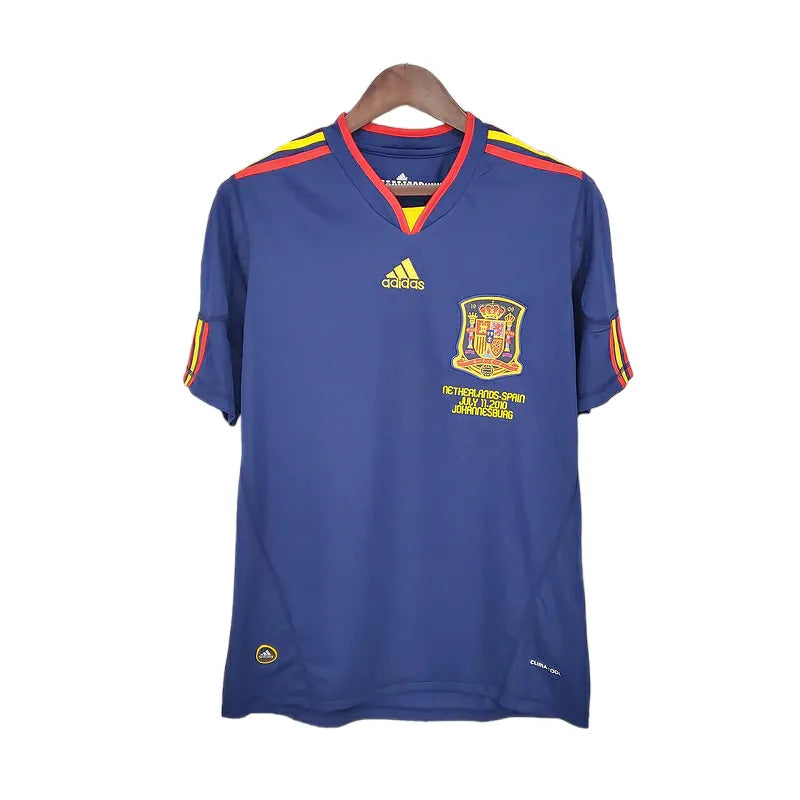 Camisa Retrô Seleção da Espanha II 2010 - Adidas Masculina - Azul