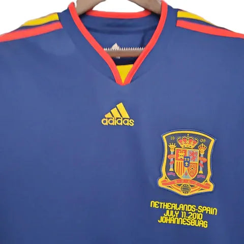 Camisa Retrô Seleção da Espanha II 2010 - Adidas Masculina - Azul