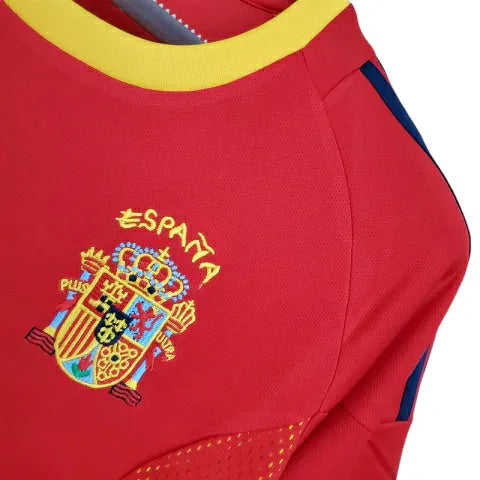 Camisa Retrô Seleção da Espanha 2002 - Adidas Masculina - Vermelha