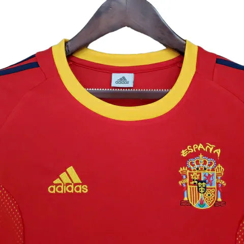 Camisa Retrô Seleção da Espanha 2002 - Adidas Masculina - Vermelha