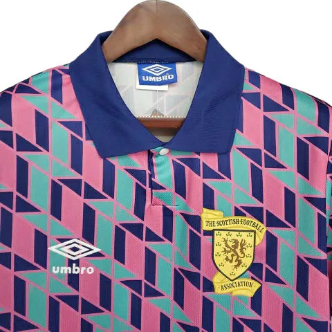 Camisa Escócia Retrô 1988/1989 Rosa - Umbro