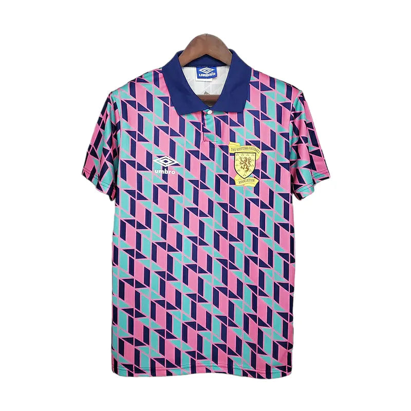 Camisa Escócia Retrô 1988/1989 Rosa - Umbro