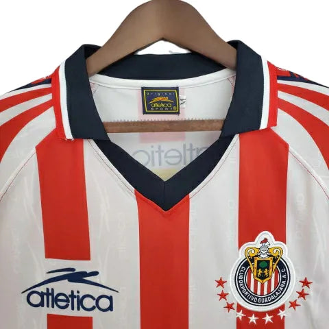 Camisa Chivas Retrô 1998/1999 Vermelha e Branca - Atletica