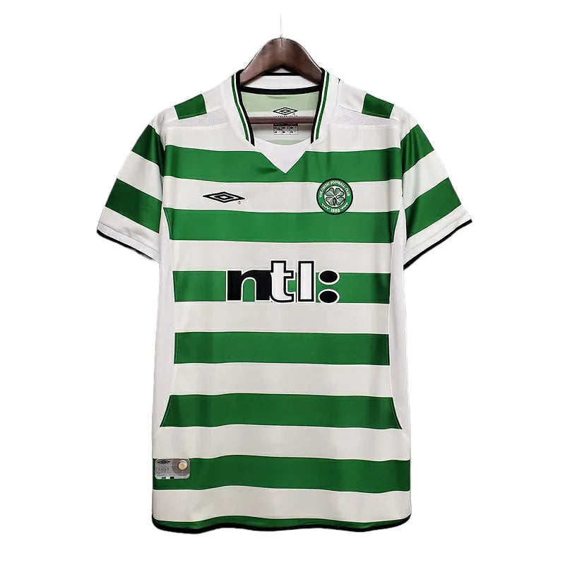 Camisa Celtic Retrô 2001/2003 Verde e Branca - Umbro