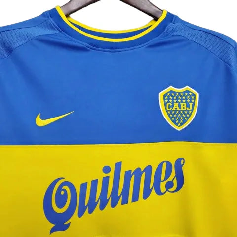 Camisa Retrô Boca Juniors I 1999/2000 - Nike Masculina - Azul com detalhes em amarelo