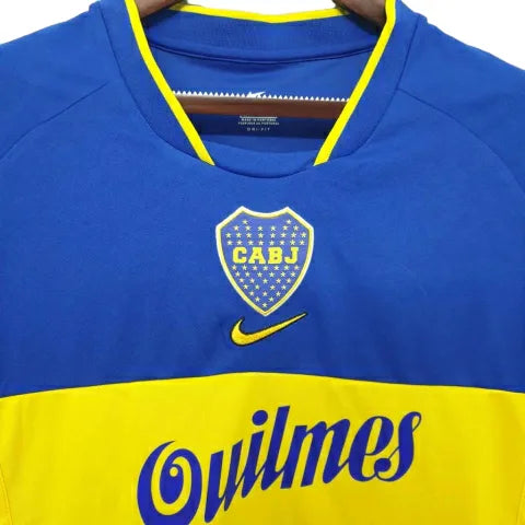 Camisa Retrô Boca Juniors 2001 - Nike Masculina - Azul com detalhes em amarelo