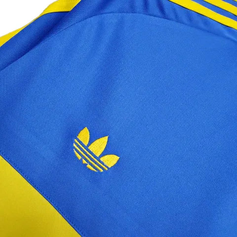 Camisa Retrô Boca Juniors 1981 - Adidas Masculina - Azul com detalhes em amarelo