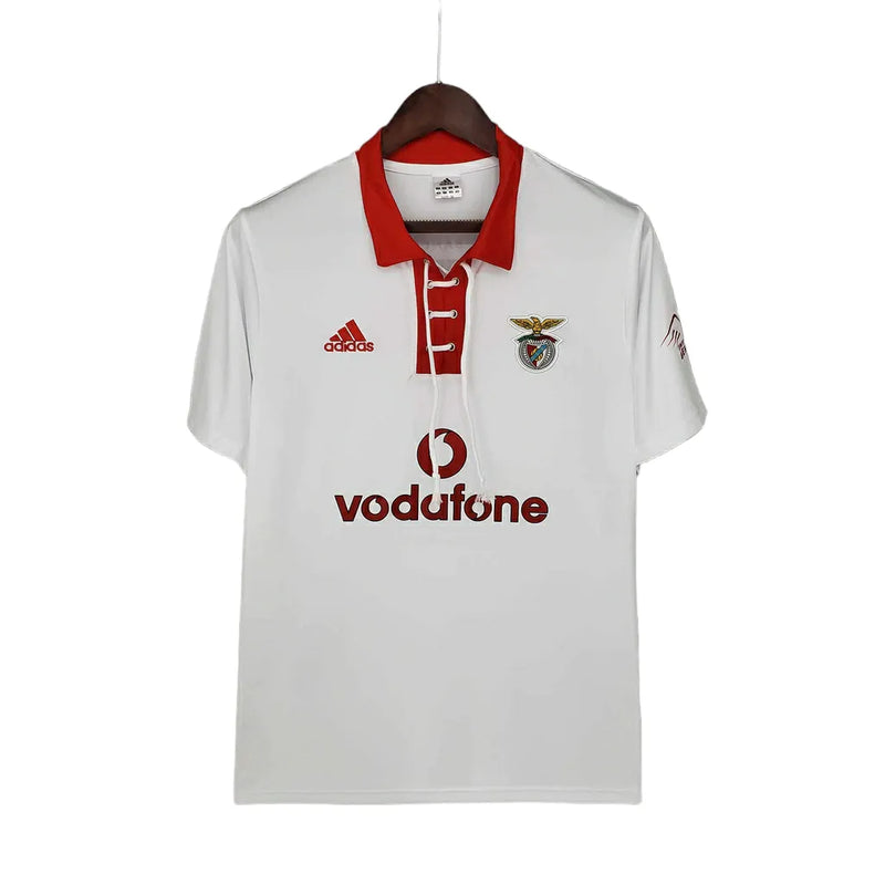 Camisa Retrô Benfica 2004/2005 - Masculina Adidas - Branca com detalhes em vermelho