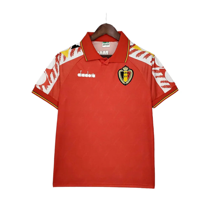 Camisa Bélgica Retrô 1995 Vermelha - Diadora