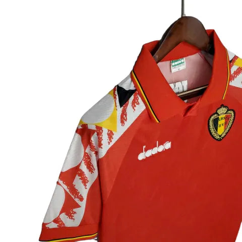 Camisa Bélgica Retrô 1995 Vermelha - Diadora