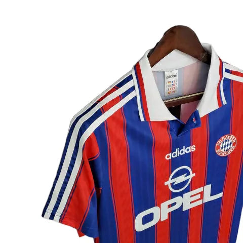 Camisa Retrô Bayern de Munique 1995/1997 - Masculina Adidas - Azul e vermelha