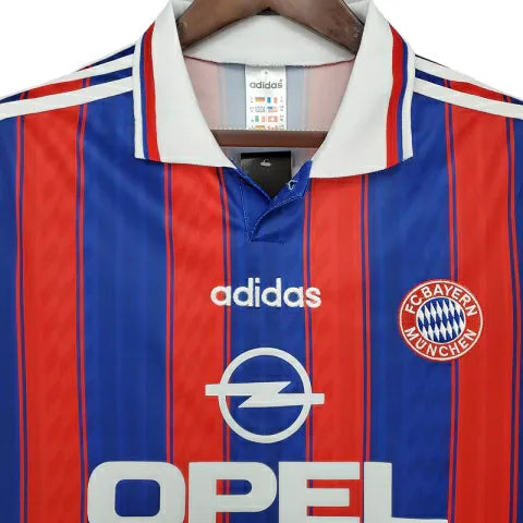 Camisa Retrô Bayern de Munique 1995/1997 - Masculina Adidas - Azul e vermelha