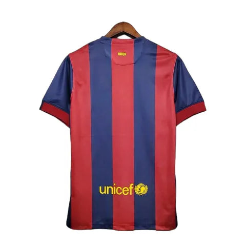 Camisa Barcelona Retrô 2014/2015 Azul e Grená - Nike