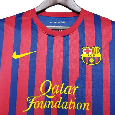 Camisa Barcelona Retrô 2011/2012 Azul e Grená - Nike