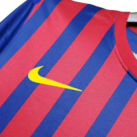 Camisa Barcelona Retrô 2011/2012 Azul e Grená - Nike