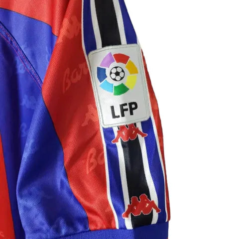 Camisa Barcelona Retrô 1996/1997 Azul e Grená - Kappa