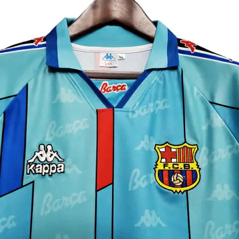 Camisa Barcelona Retrô 1996/1997 Azul Clara - Kappa