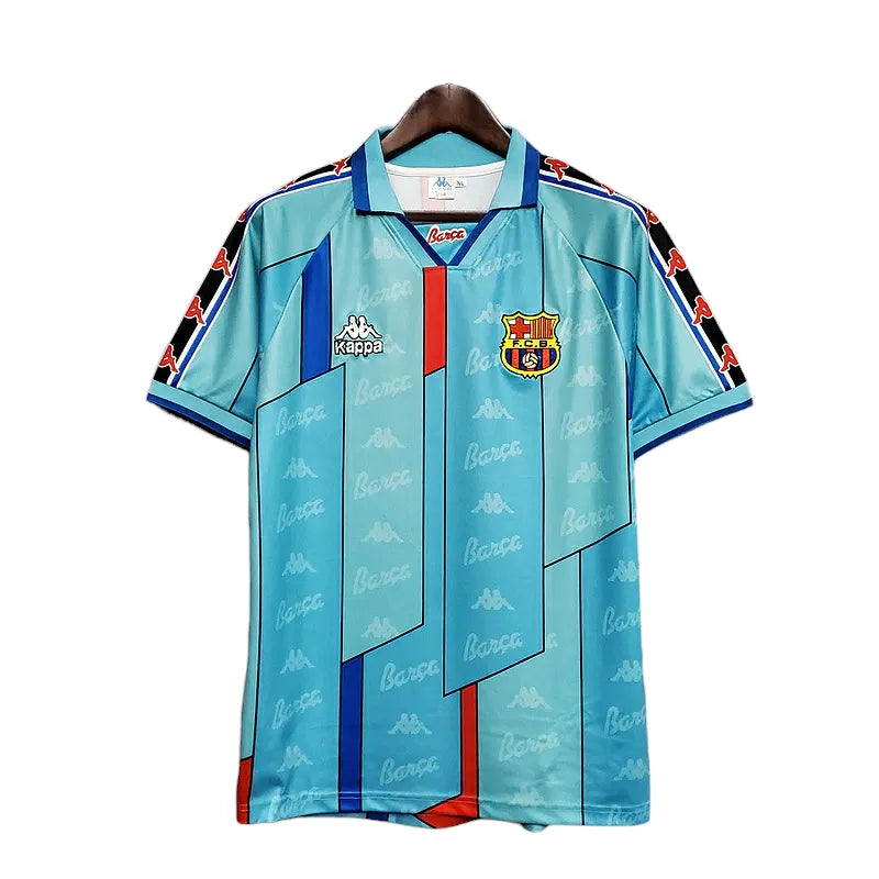 Camisa Barcelona Retrô 1996/1997 Azul Clara - Kappa