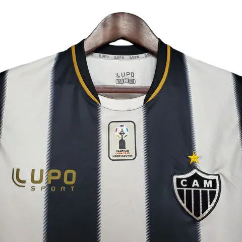 Camisa Retrô Atlético Mineiro 2013 - Masculina Lupo - Preta e branca