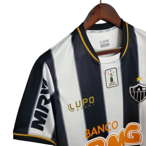 Camisa Retrô Atlético Mineiro 2013 - Masculina Lupo - Preta e branca