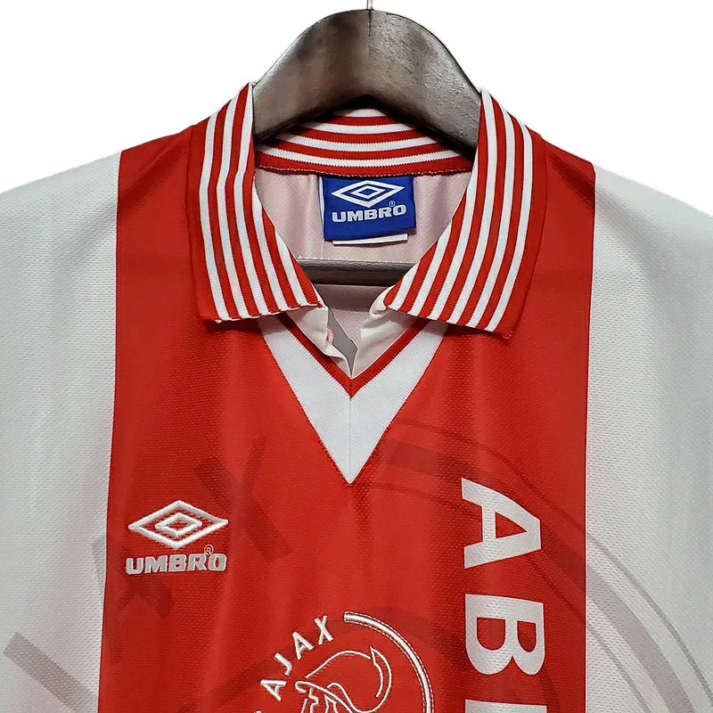 Camisa Ajax Retrô 1995/1996 Vermelha e Branca - Umbro