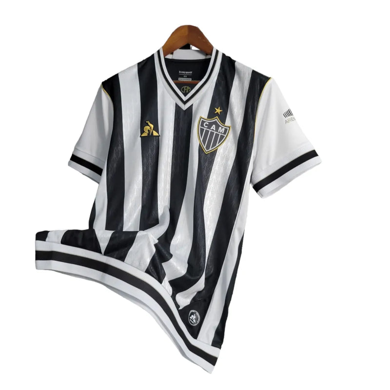 Camisa Retrô Atlético Mineiro I 2020 - Le Coq Sportif Masculina - Preta e branca