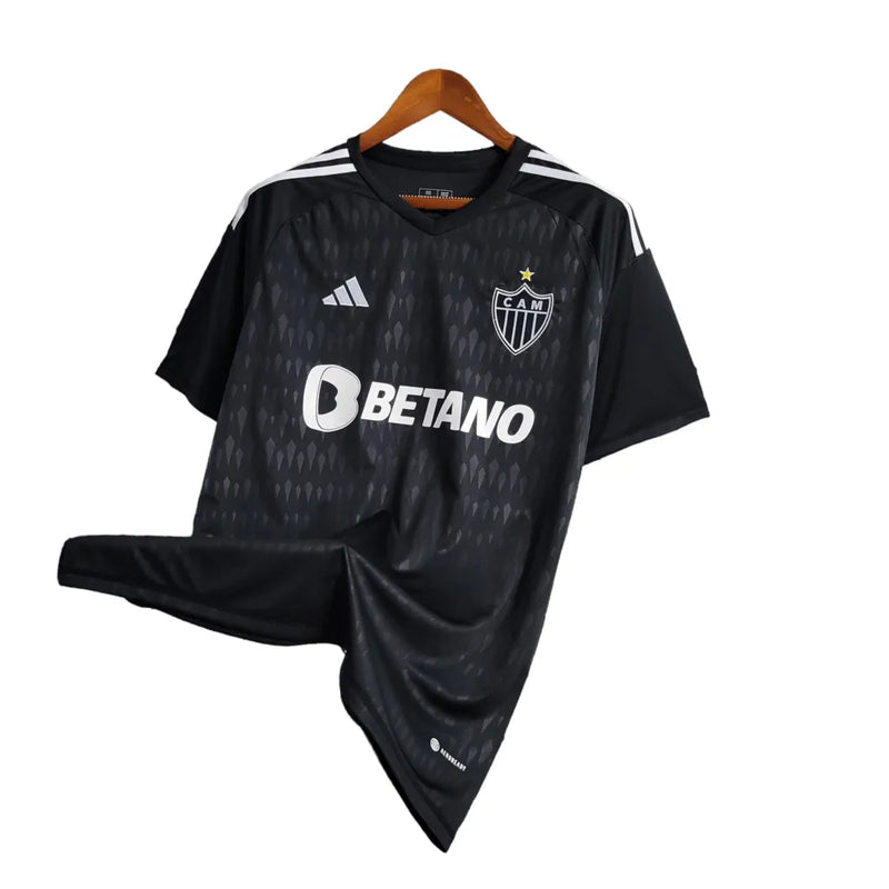 Camisa Atlético Mineiro III 23/24 Torcedo Masculina - Preta com patrocinador