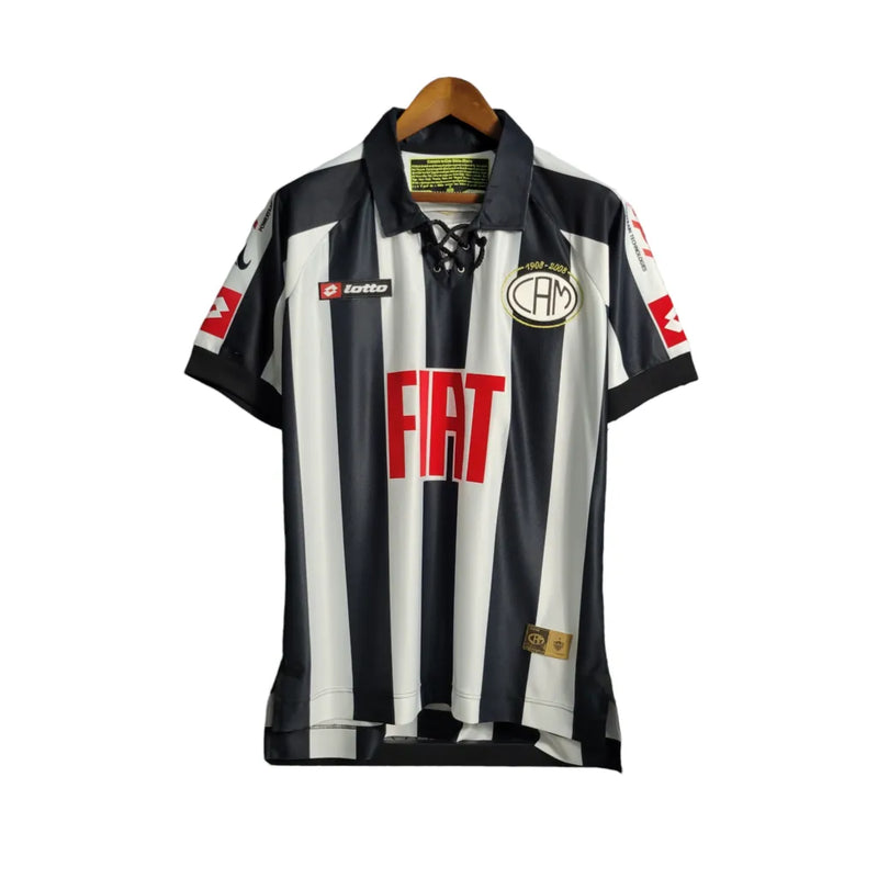 Camisa Retrô Atlético Mineiro Edição especial 2008 - Lotto Masculina - Preta com detalhes em branco