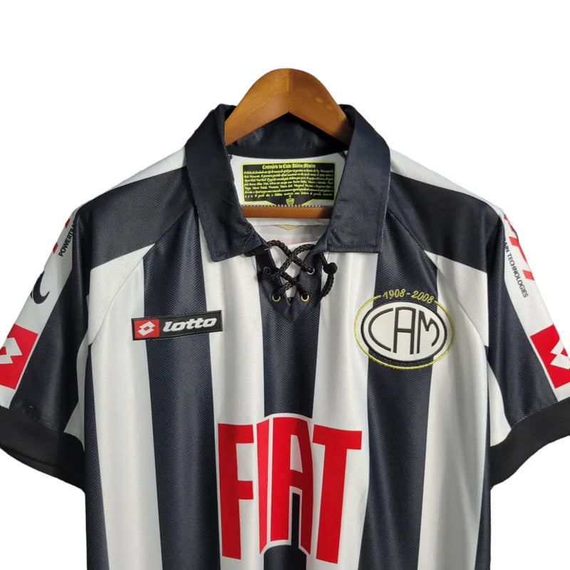 Camisa Retrô Atlético Mineiro Edição especial 2008 - Lotto Masculina - Preta com detalhes em branco