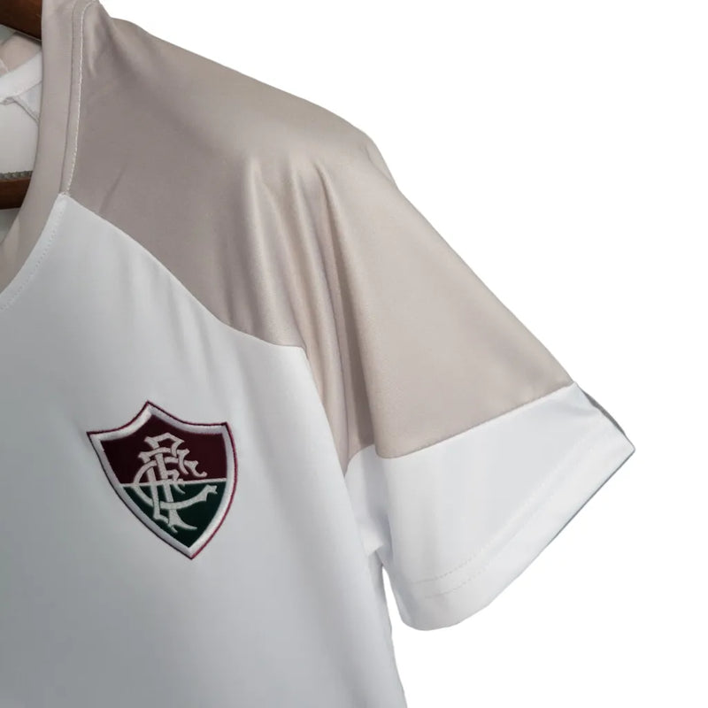 Camisa Fluminense Treino II 23/24 - Torcedor Umbro Feminina - Branca com detalhes cinza